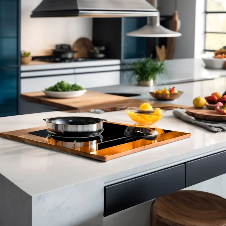 Induktionskochfeld mit digitaler Anzeige